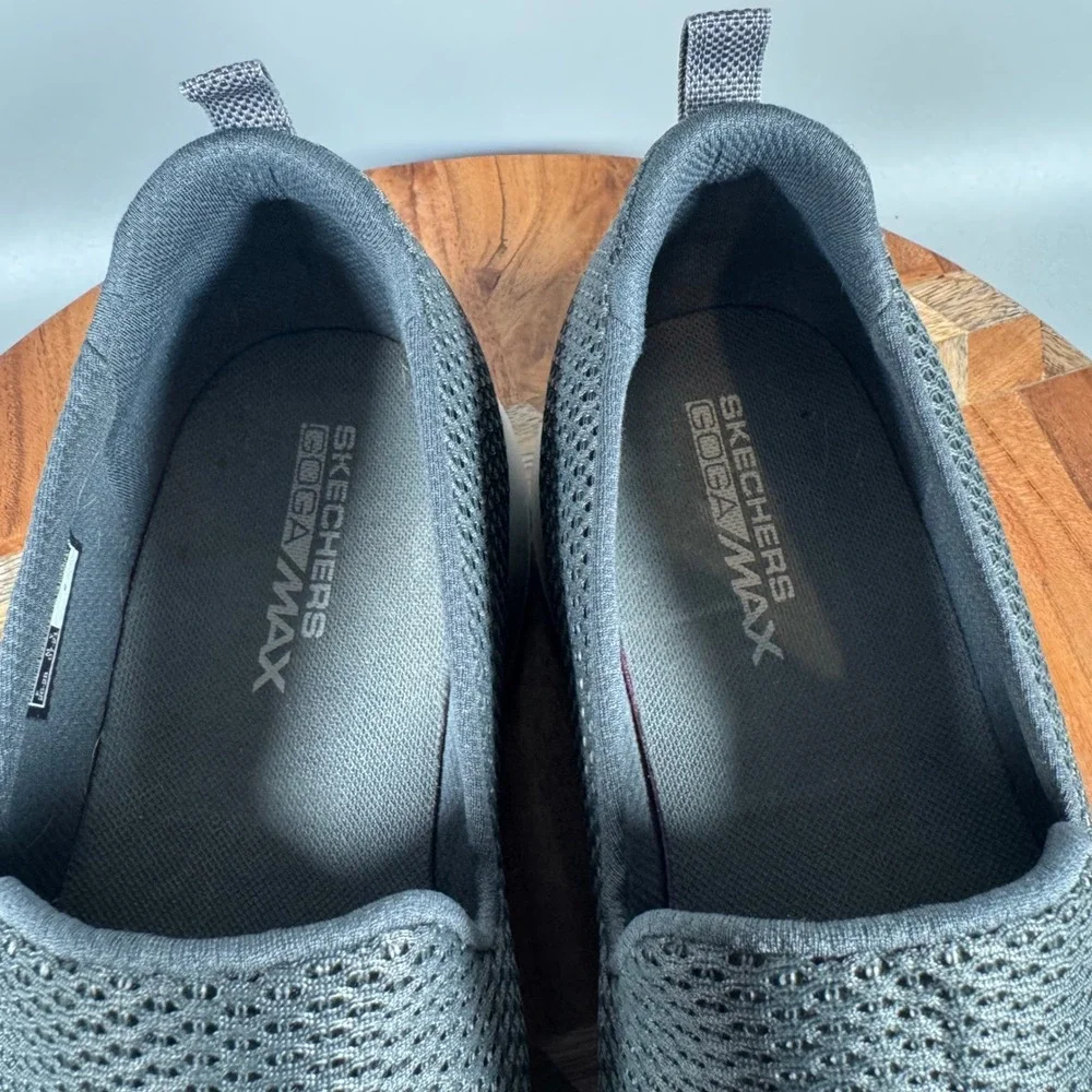 Skechers GoWalk Joy Charcoal Grey Mesh‎ Slip On Walking Shoes 15600 Womens 12